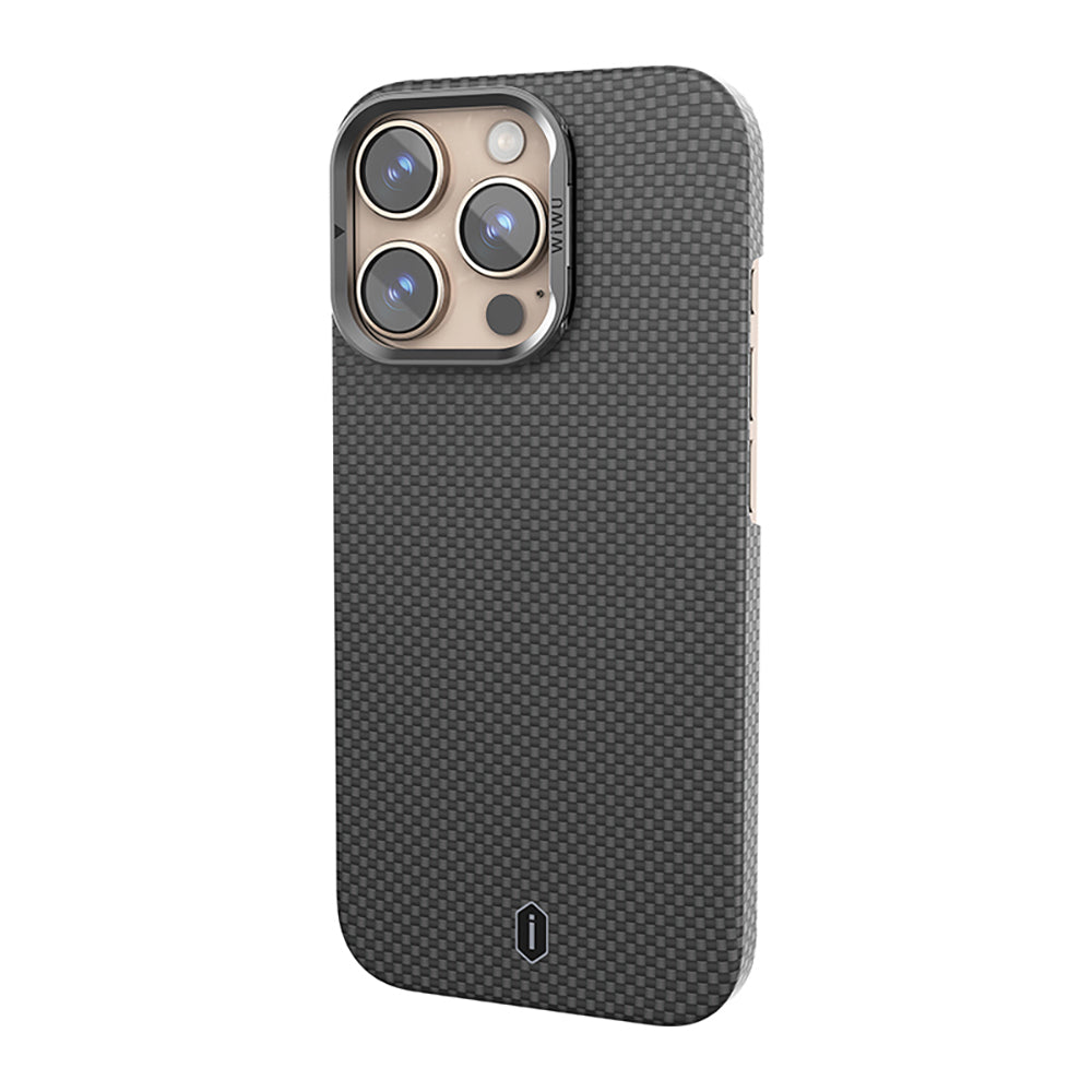 Wiwu DCC-208 iPhone 16 Pro M-safe Kamera Standlı Aramid Fiber Tasarım Kevlar Kılıf Wiwu DCC-208 iPhone 16 Pro M-safe Kamera Standlı Aramid Fiber Tasarım Kevlar Kılıf